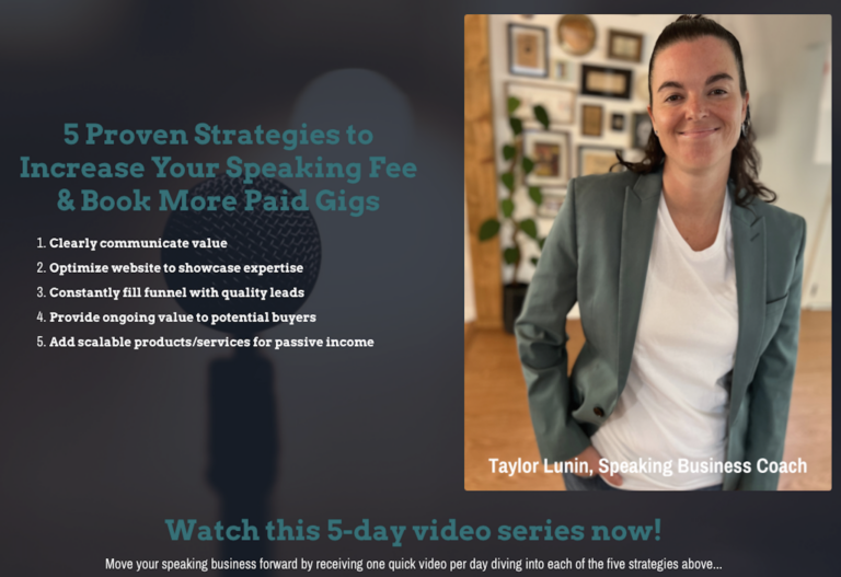 5 proven strategies to increase speaking fees & book more paid gigs